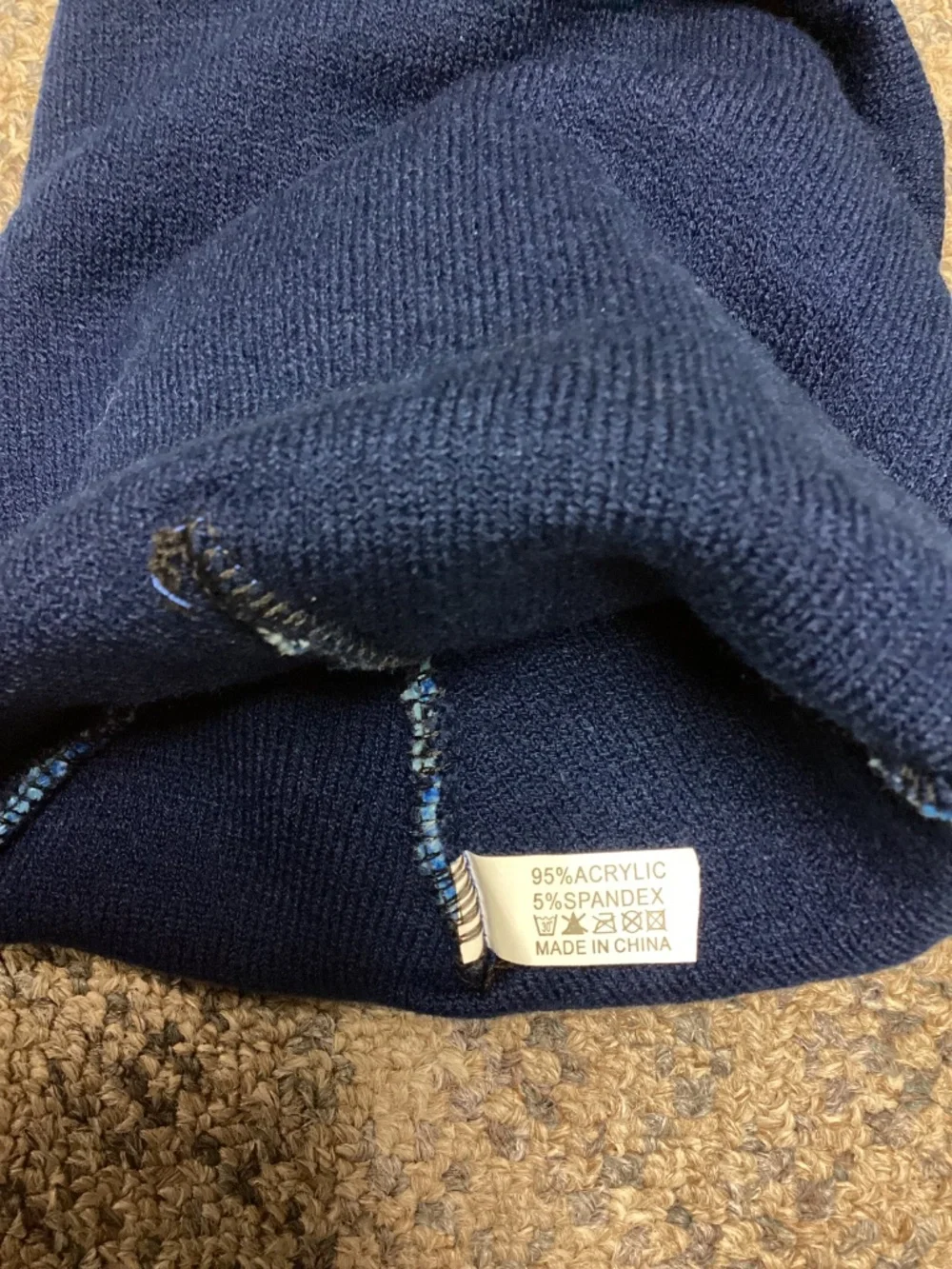 Blue Jays ETOWN Navy Light Blue Knit Pom Beanie Hat NWOT Size OSFM